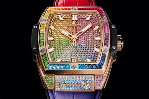 rainbow hublot price|hublot king gold rainbow.